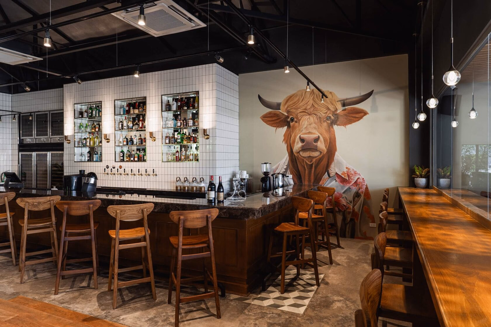 The bar counter at Jonny Brisket
